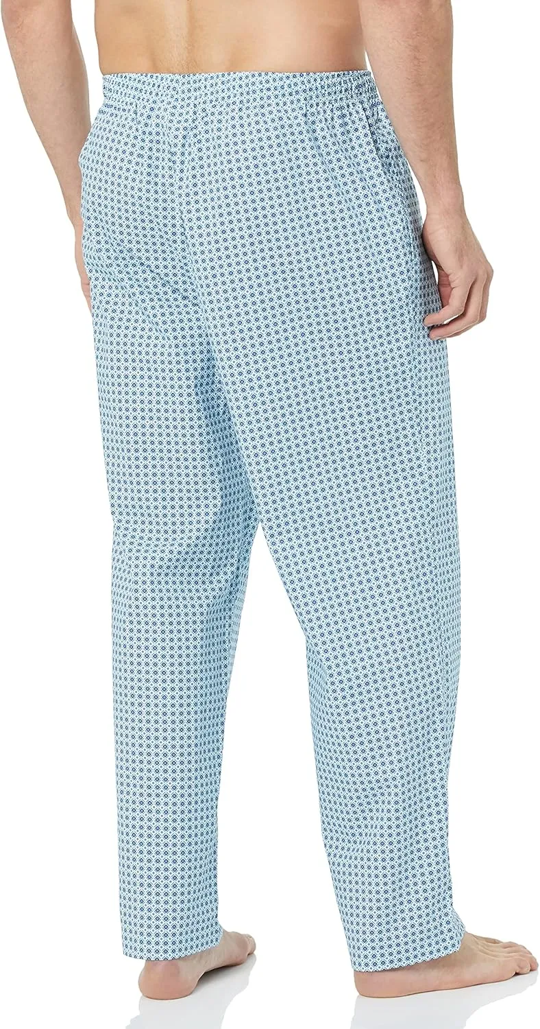 Amazon Essentials Men's Straight-Fit Woven Pajama Pant with Pockets