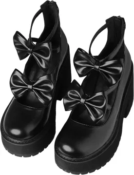 AMINUGAL Mary Jane Flats Women Comfort Round Toe Platform Mary Janes for Women Dressy Woven Platform Espadrilles for Women Casual Cute School Work Mary Jane Shoes