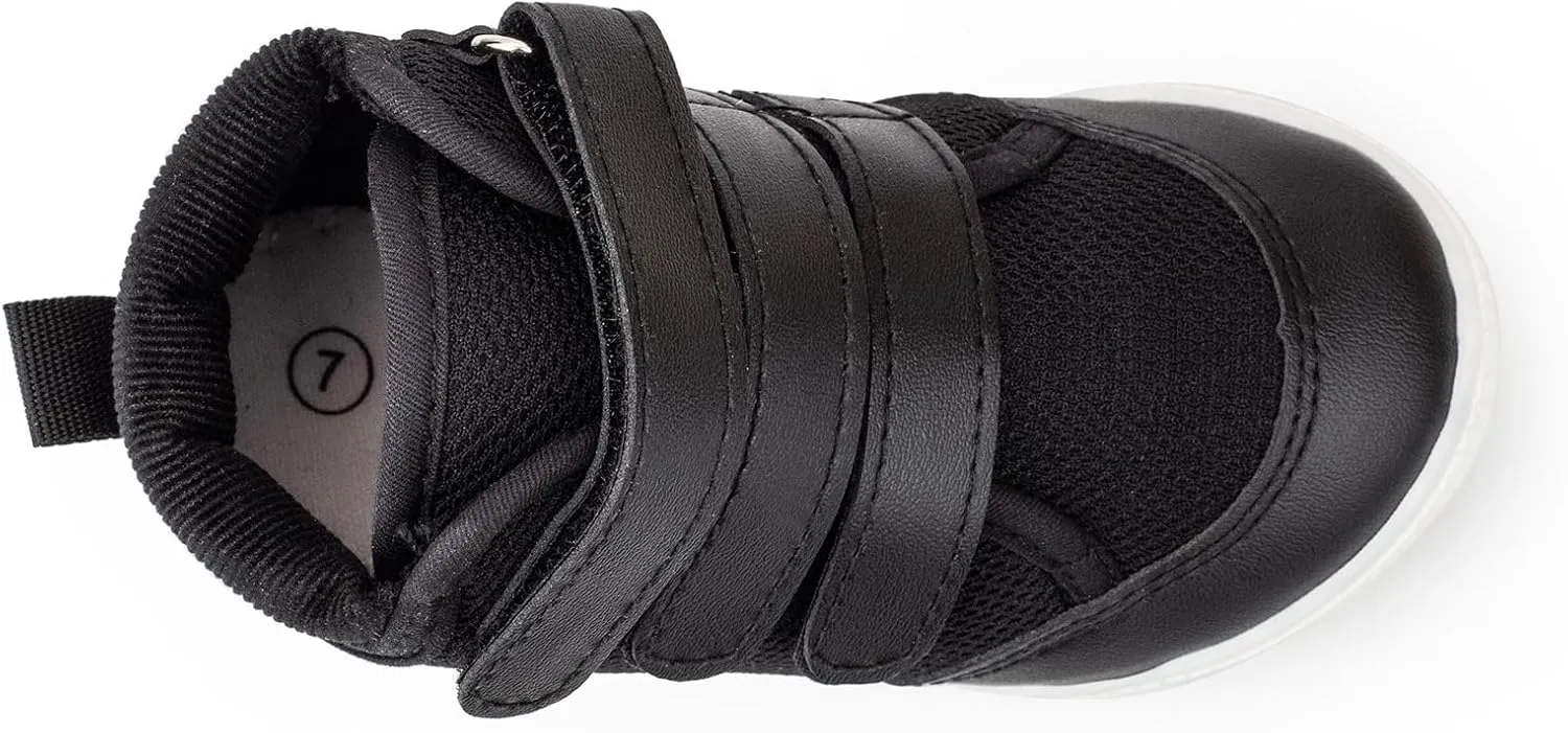 Baby Walking Shoes High-Top Boy Sneakers Lightweight Non Slip Toddler Shoes for 6 9 12 18 24 Months