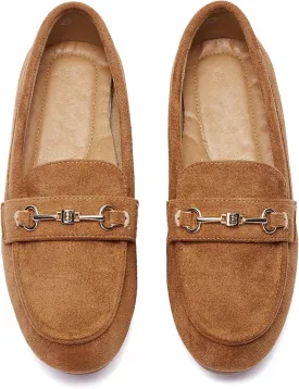 BGSTGUDS Women's Wide Loafers Shoes Cute Dressy Shoes Ladies Comfort Slip Ons Work Shoes