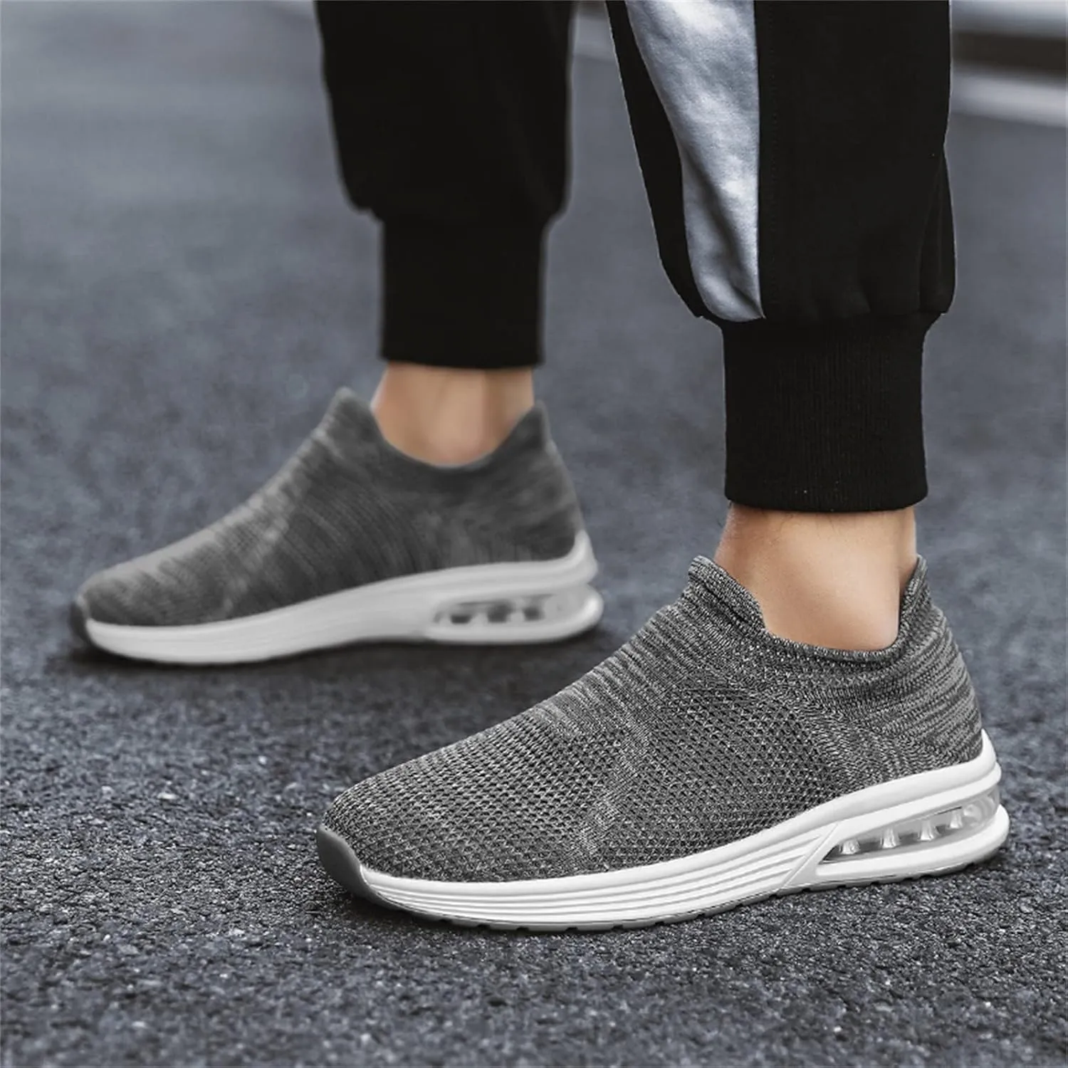 Breathable Walking Shoes for Men Lightweight Breathable Slip on Running Shoe Men's Classic Casual Walking Shoes