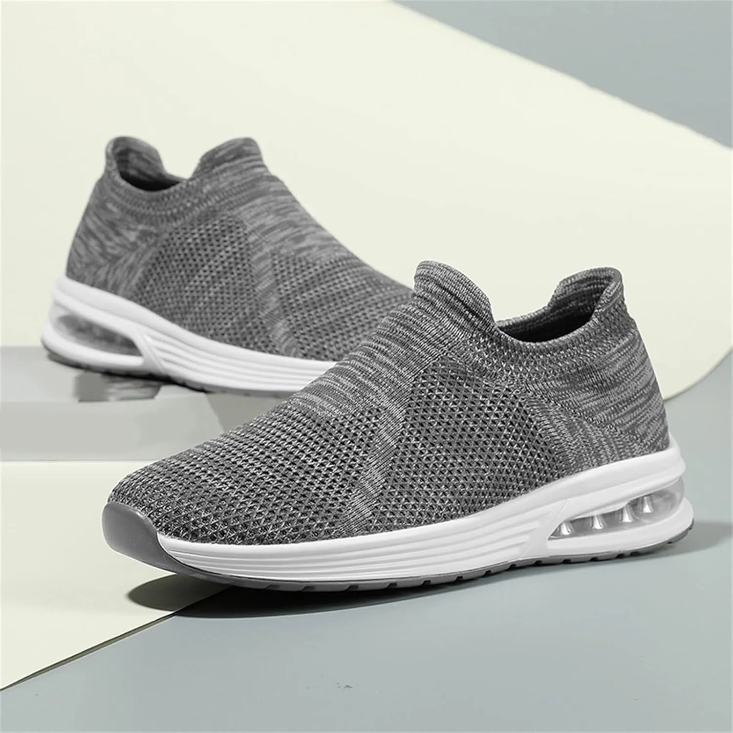 Breathable Walking Shoes for Men Lightweight Breathable Slip on Running Shoe Men's Classic Casual Walking Shoes