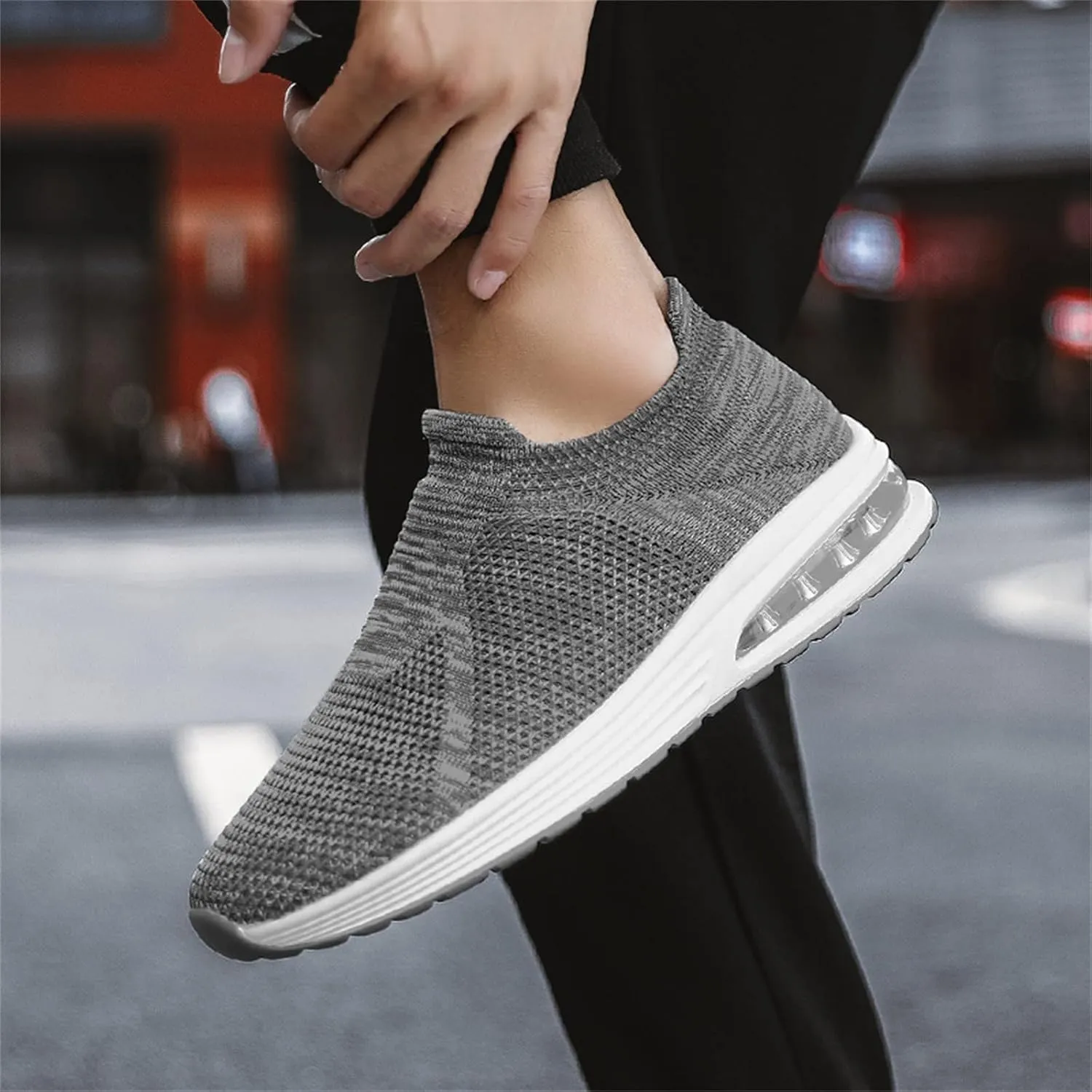 Breathable Walking Shoes for Men Lightweight Breathable Slip on Running Shoe Men's Classic Casual Walking Shoes