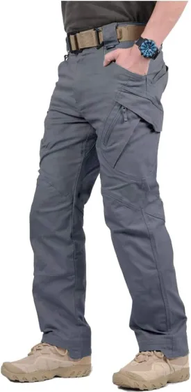 CARWORNIC Gear Men's Hiking Tactical Pants Lightweight Cotton Outdoor Military Combat Cargo Trousers