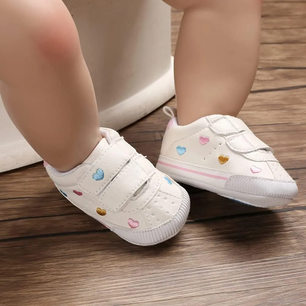 Clowora Baby Boys Girls Shoes Non-Slip Rubber Sole Sneakers Infant First Walking Toddler Crib Shoes Newborn Loafers Flats.