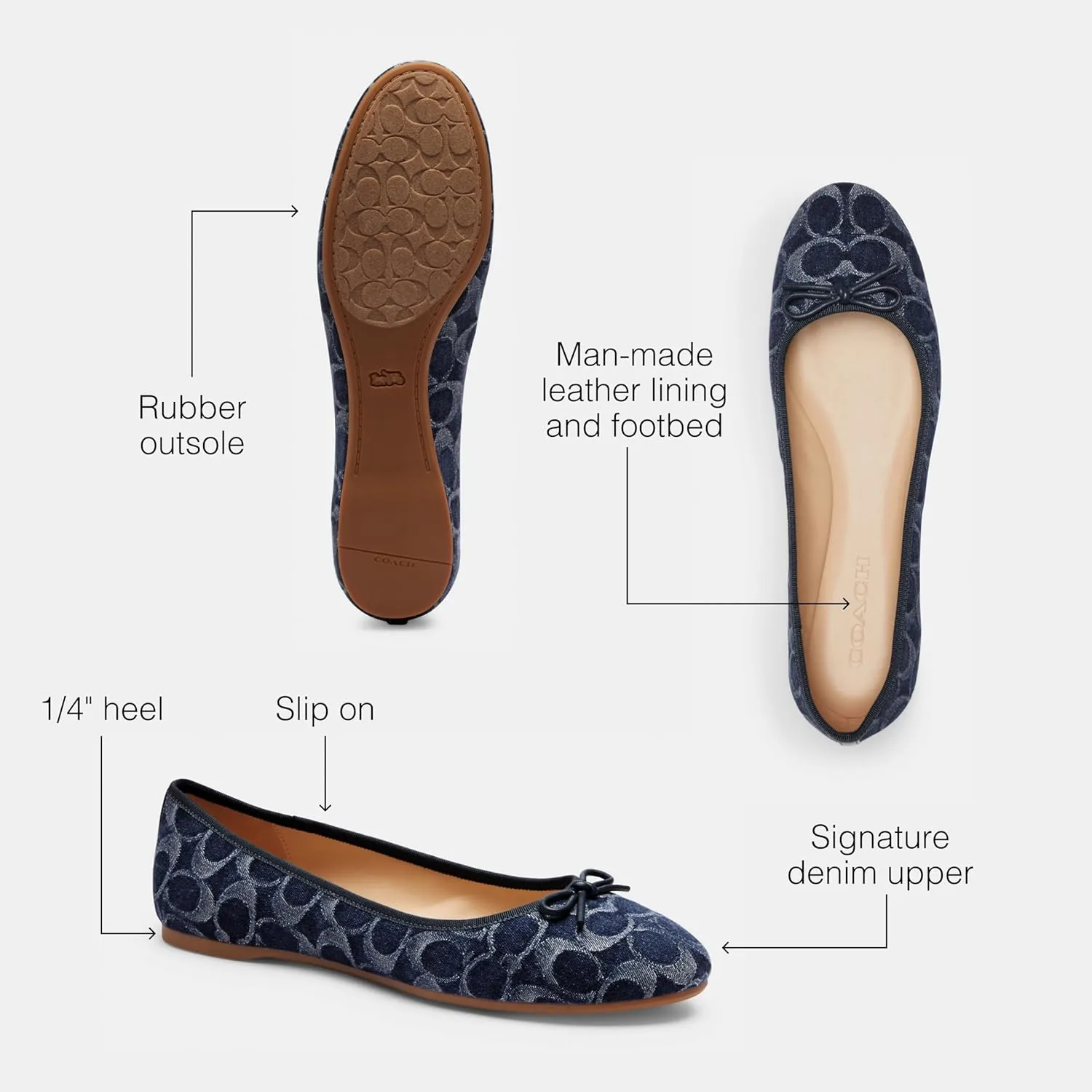 Coach Women's Abigail Ballet Flat