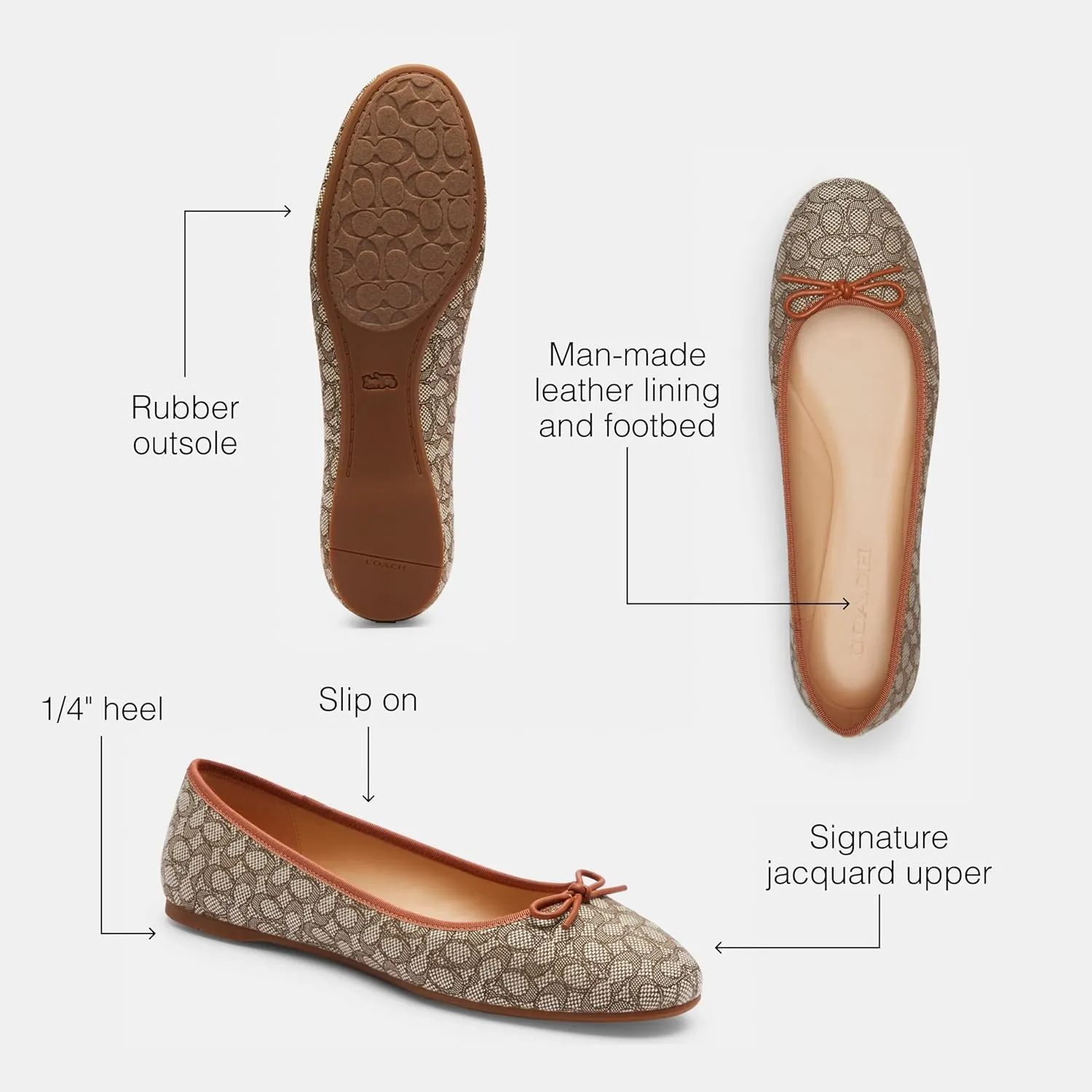 Coach Women's Abigail Ballet Flat
