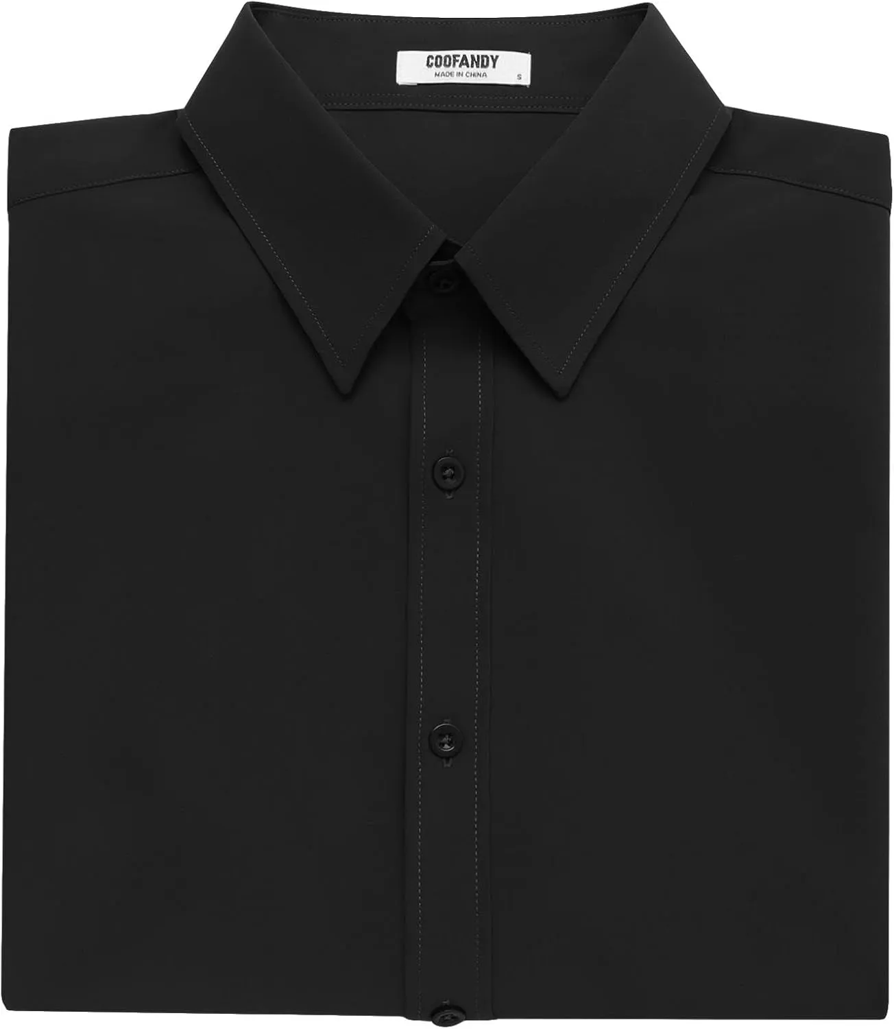 COOFANDY Men's Button Down Shirts Stain Shield Dress Shirts Short Sleeve Summer Business Casual Shirts