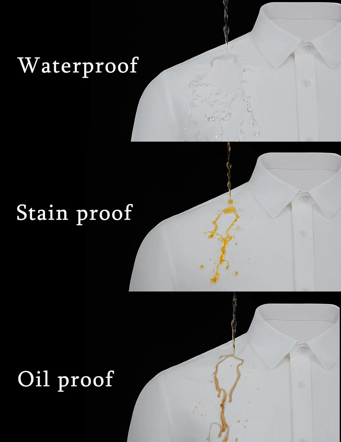 COOFANDY Men's Button Down Shirts Stain Shield Dress Shirts Short Sleeve Summer Business Casual Shirts