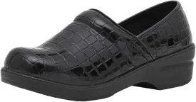 CUSHIONAIRE Women's Claire Slip-On Clog, Vegan Leather, Memory Foam, Lightweight Comfort Clog with 1.5-Inch Heel