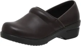 CUSHIONAIRE Women's Claire Slip-On Clog, Vegan Leather, Memory Foam, Lightweight Comfort Clog with 1.5-Inch Heel