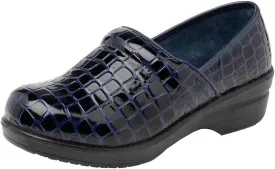 CUSHIONAIRE Women's Claire Slip-On Clog, Vegan Leather, Memory Foam, Lightweight Comfort Clog with 1.5-Inch Heel