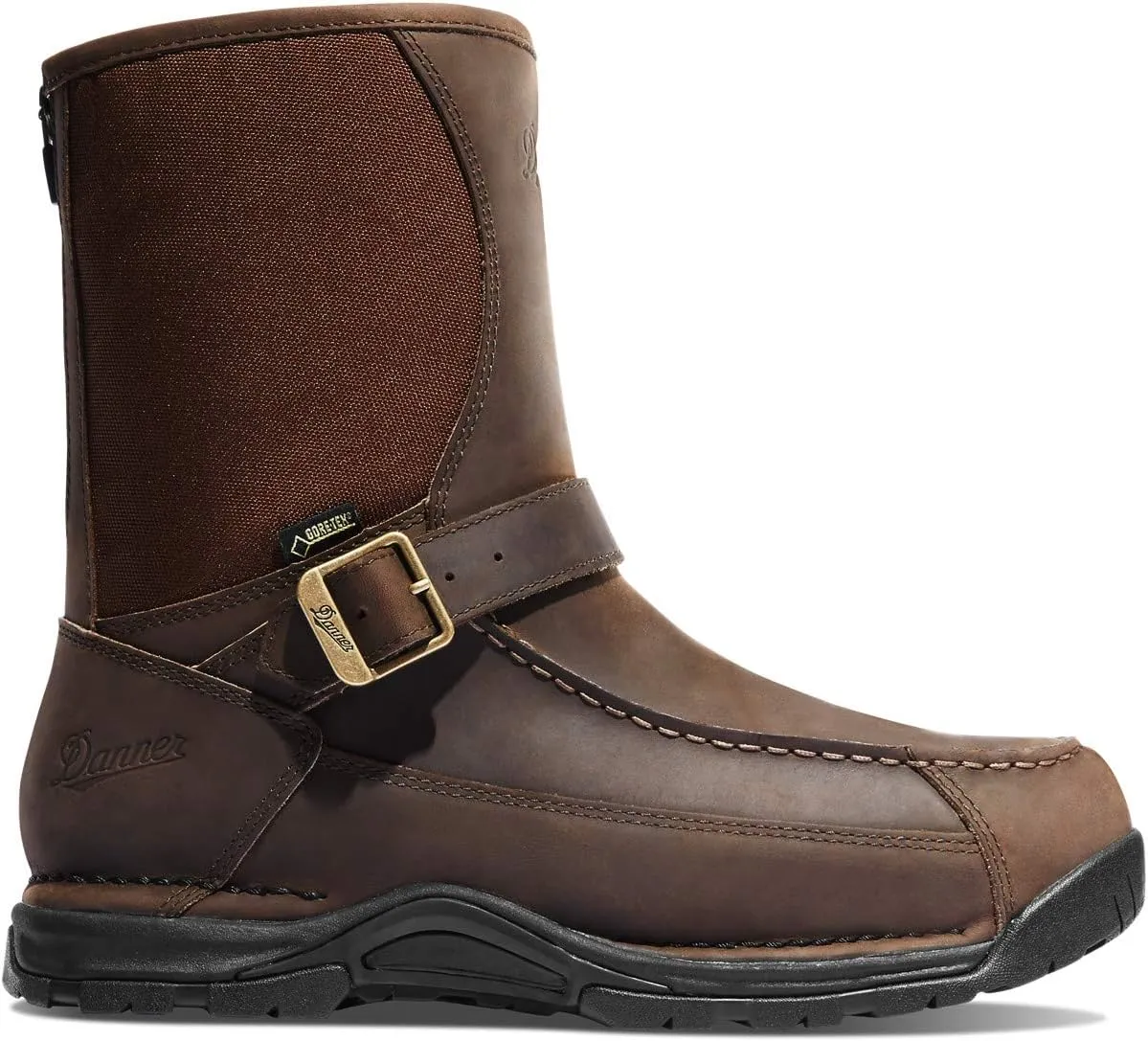 Danner Sharptail 10 Rear-Zip Hunting & Upland Hiking Boots for Men - Waterproof Full-Grain Leather & 900D Nylon with Gore-Tex & Traction Outsole