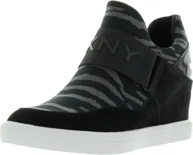 DKNY Women's High Top Slip-On Wedge Sneaker