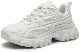 DREAM PAIRS Women Chunky Fashion Sneakers Platform Bold Lace-Up Comfortable Sneakers.