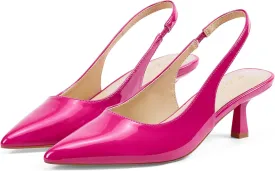 Elisabet Tang Women's Slingback Kitten Heel,Sexy Pointed Closed Toe Stilettos Pumps Slingback Heels for Women Slip on Elastic Strap Wedding Party Dress Sandals Shoes