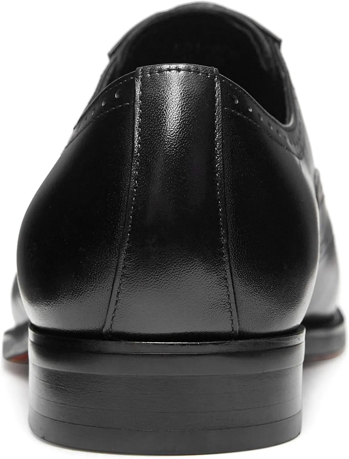 FRASOICUS Mens Dress Shoes with Genuine Leather in Classic Brogue Elastic Band Oxford Formal