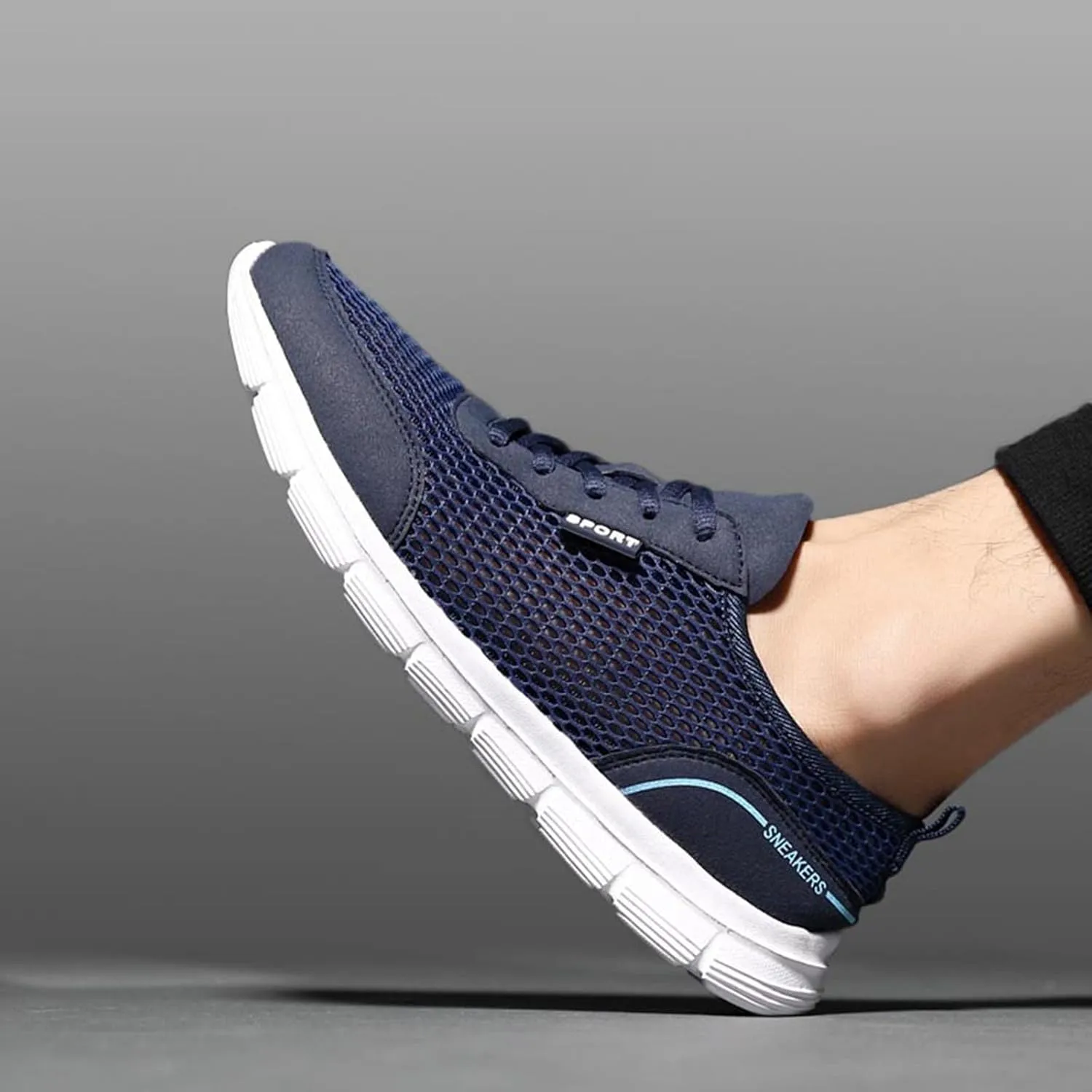 Grounded Footwear for Men Comfortable Breathable Stretch Canvas Slip on Sneaker Men's Breathable Barefoot Shoes