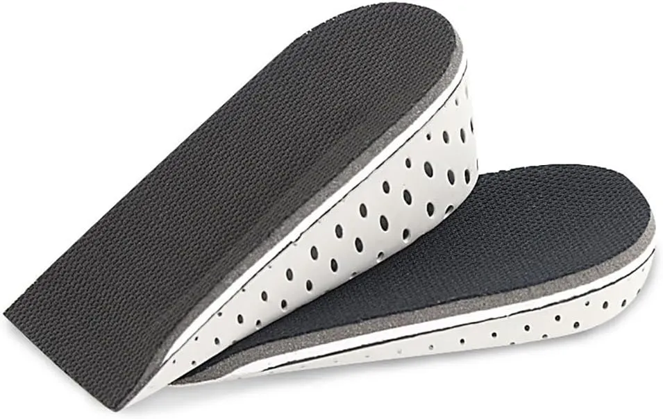 Memory Foam Height Increase Insoles Invisible Shoe Lifts Heel Inserts Elevation Footwear Cushion Foot Pads Shoe Inserts Soft Breathable Replacement Inserts 4.3cm