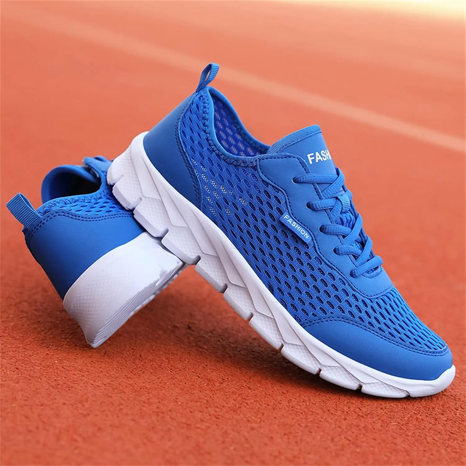 Men's Breathable Mesh Running Shoes Lightweight Breathable Slip on Running Shoe Men's Breathable Barefoot Shoes