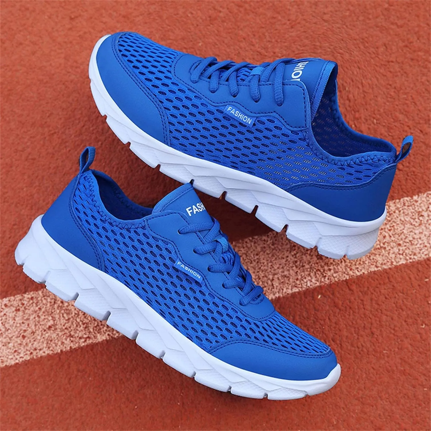 Men's Breathable Mesh Running Shoes Lightweight Breathable Slip on Running Shoe Men's Breathable Barefoot Shoes