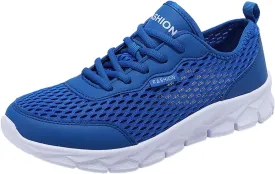 Men's Breathable Mesh Running Shoes Lightweight Breathable Slip on Running Shoe Men's Breathable Barefoot Shoes
