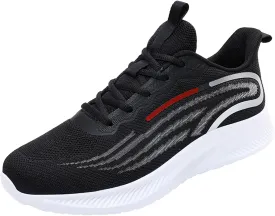 Men's Breathable Stretch Workout Shoes Lightweight Breathable Slip On Running Shoe Men's Business Casual Shoes
