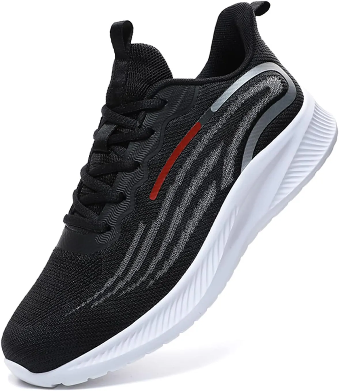 Men's Breathable Stretch Workout Shoes Lightweight Breathable Slip On Running Shoe Men's Business Casual Shoes