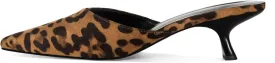 Mesh Kitten Heels Mules for Women Closed Pointed Toe Slip on Backless Stiletto Slingback Low Heels Comfort Pumps Shoes