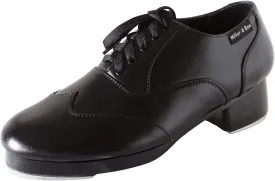 Miller & Ben Tap Shoes, Triple Threat, All Black Professional Tap Shoes
