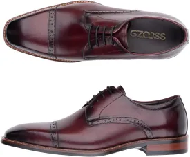 Premium Men's Genuine Leather Oxford Dress Shoes - Handcrafted Formal Business Lace-Up Shoes for Office & Professional Occasions