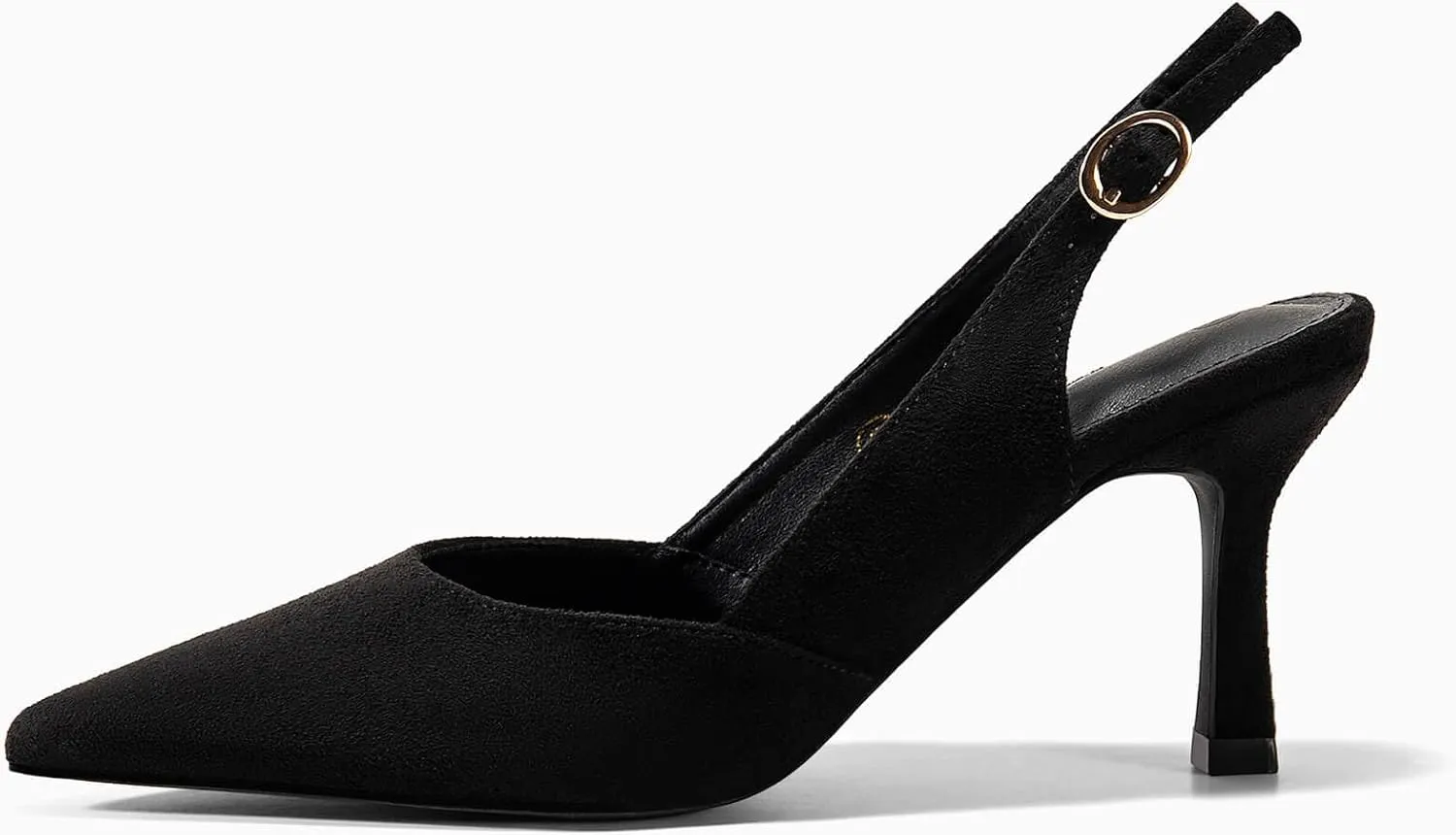 Rilista Women's Slingback Kitten Heels Closed Pointed Toe Wedding Party Dress Pumps Shoes