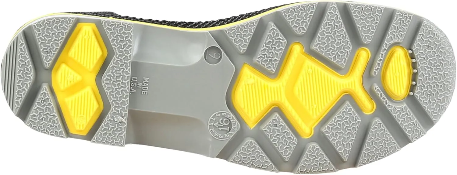 Servus XTP 15" PVC Chemical-Resistant Steel Toe Men's Work Boots, Black, Yellow & Gray, 11
