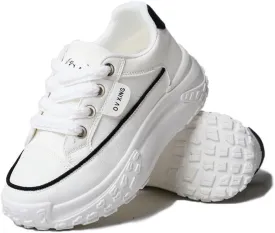 Sneakers for Women,Lace Up Thick Soled Non Slip Sports Shoes, Breathable, Stylish,Running,Shopping