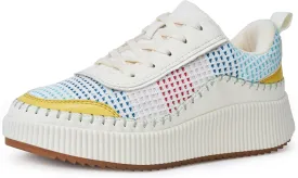 Women Crochet Platform Chunky Sneakers Comfortable Casual Tennis Shoes Fashion Sneaker Chunky Walking Shoes