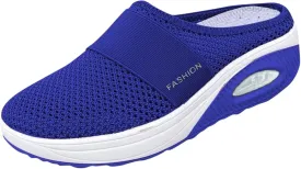 Womens Breathable Mesh Walking Mules Sneakers Non Slip Work Shoes Women Walking Ladies Casual Shoes Fashion Sneakers 2025 White Tennis Shoe White Loafers