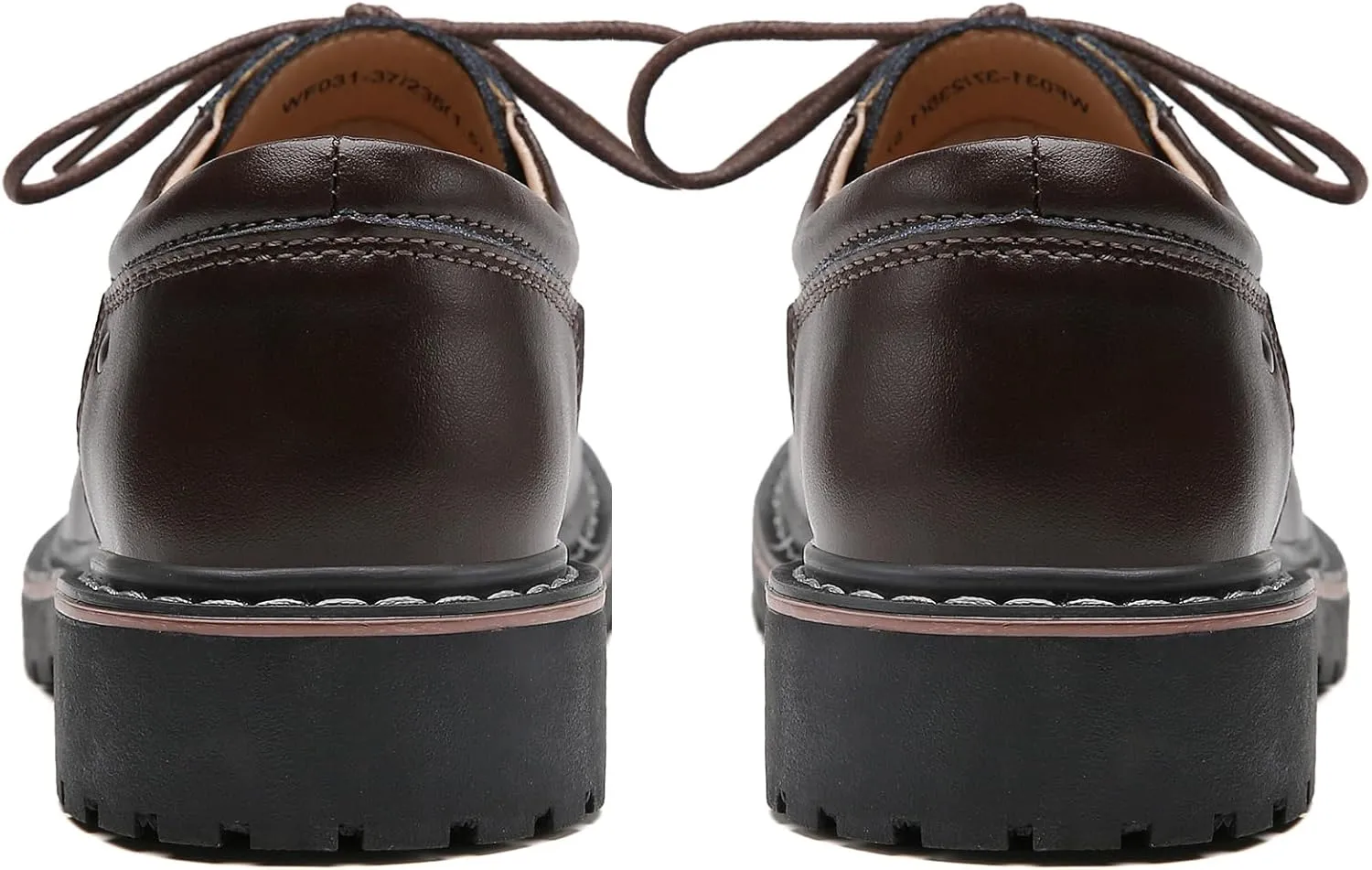 Women's Classic Oxfords Lace Up Business Formal Dress Shoes Platform Oxford Shoes Slip Resistant Service Boots