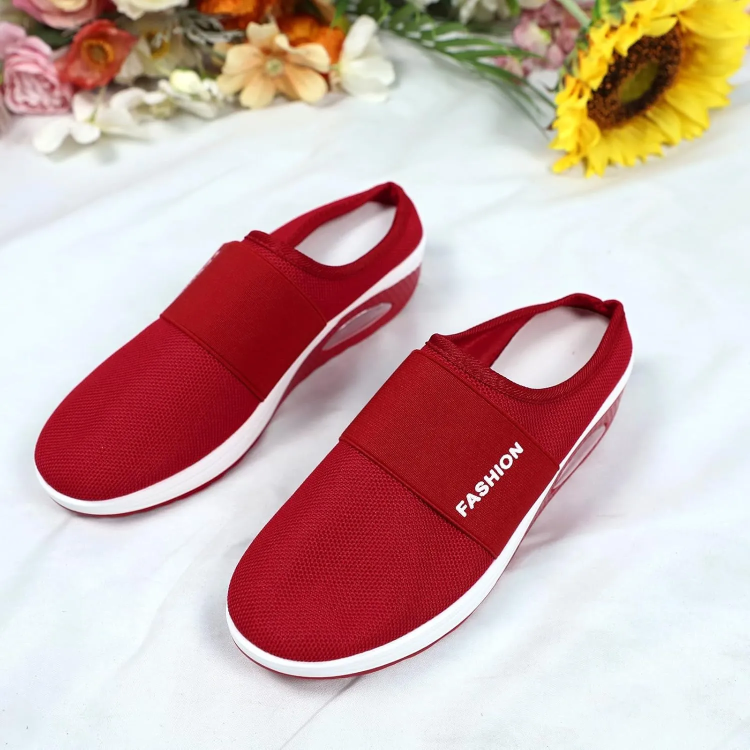 Women's Slip-on Mule Sneakers Lightweight Slip On Shoes Women Wide Width Men Casual Shoes Men's Fashion Sneakers Black Tennis Shoe Trainers Shoe