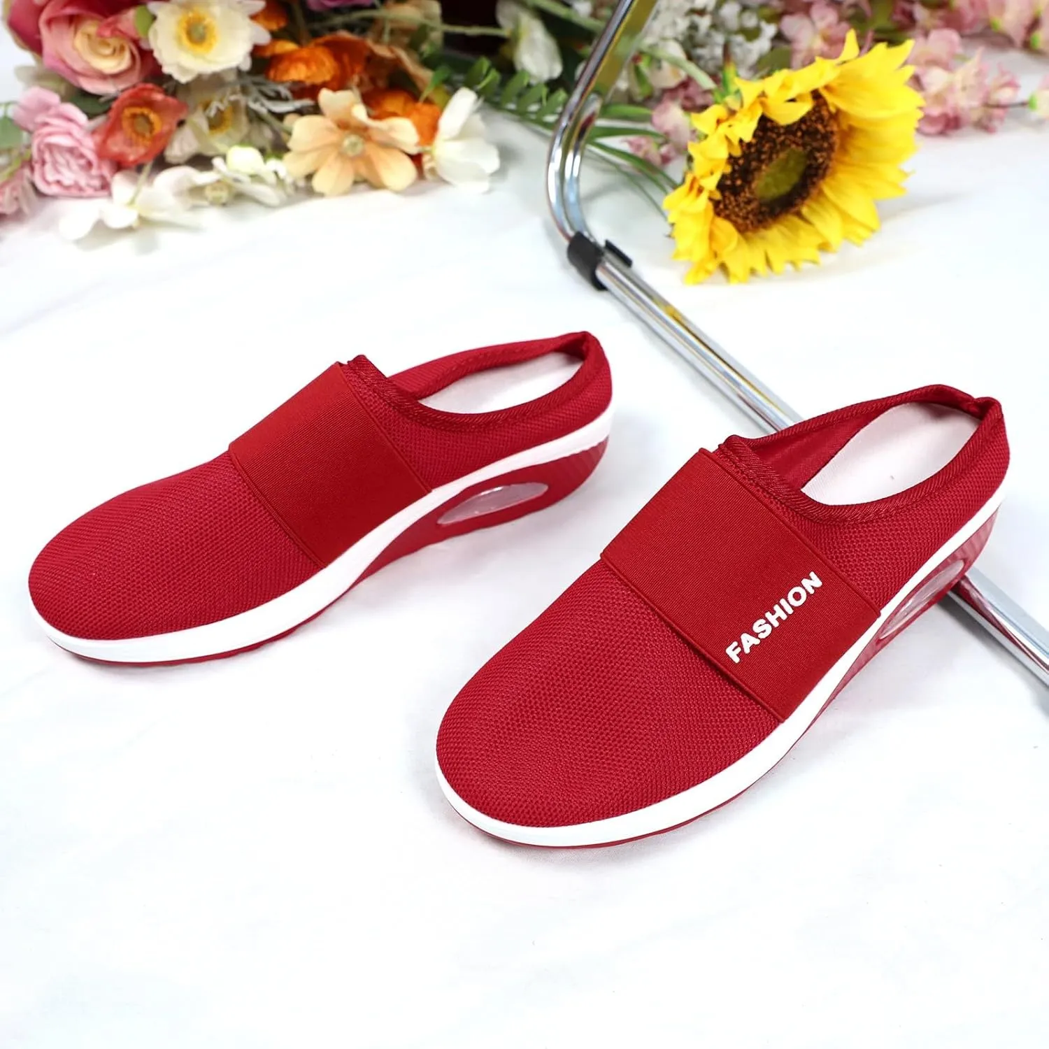 Women's Slip-on Mule Sneakers Lightweight Slip On Shoes Women Wide Width Men Casual Shoes Men's Fashion Sneakers Black Tennis Shoe Trainers Shoe