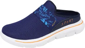 Women's Slip-on Mule Sneakers Lightweight Slip On Shoes Women Wide Width Men Casual Shoes Men's Fashion Sneakers Black Tennis Shoe Trainers Shoe