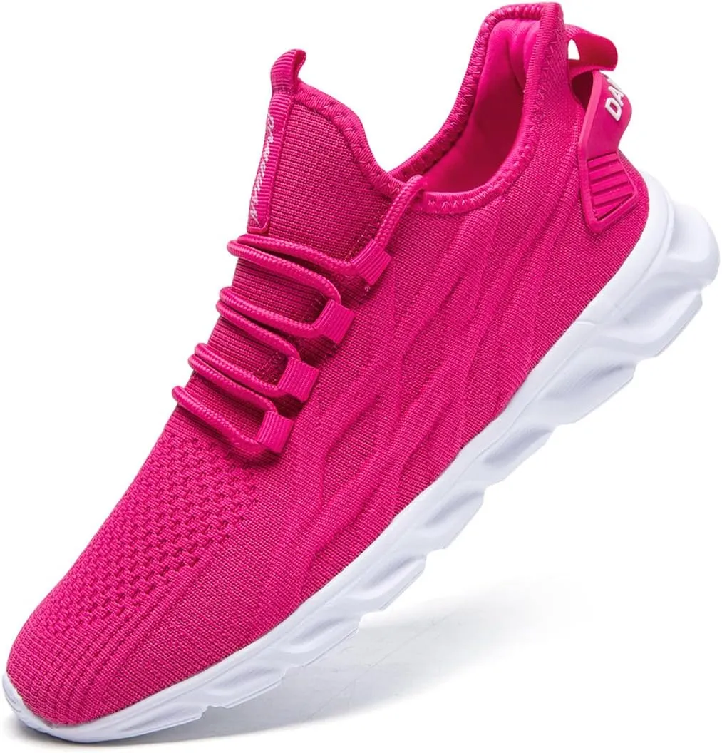 Womens Slip On Sneakers Tennis Shoes Running Sport Workout Walking Fashion Casual