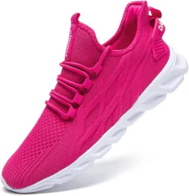 Womens Slip On Sneakers Tennis Shoes Running Sport Workout Walking Fashion Casual
